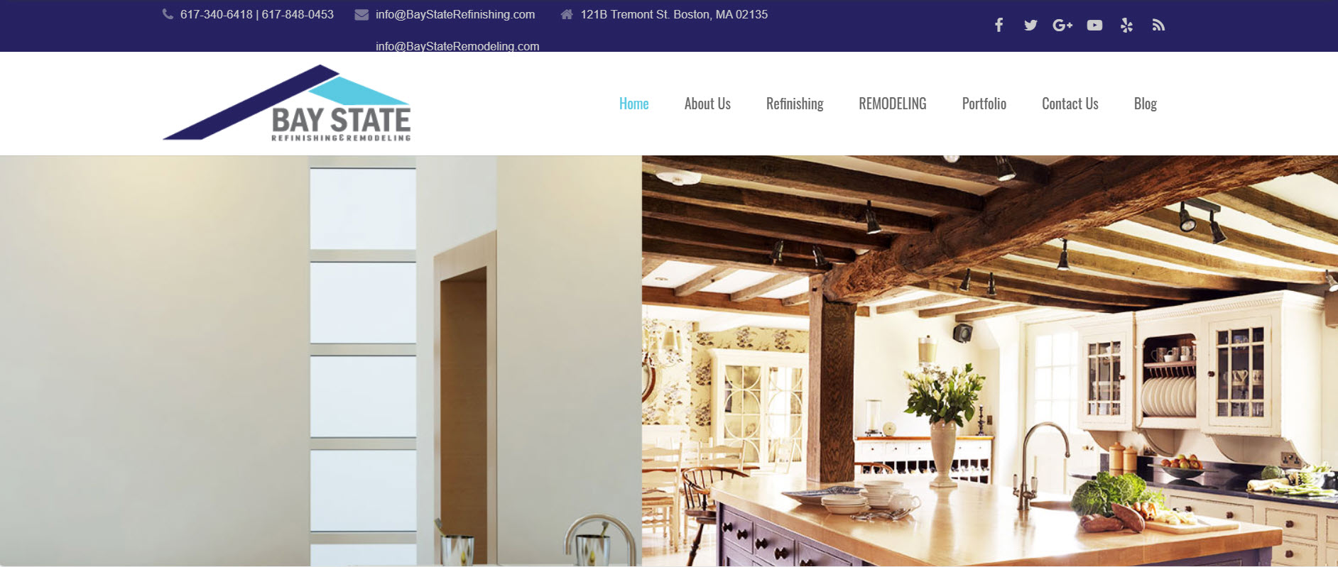 Baystate Finishing Old Website
